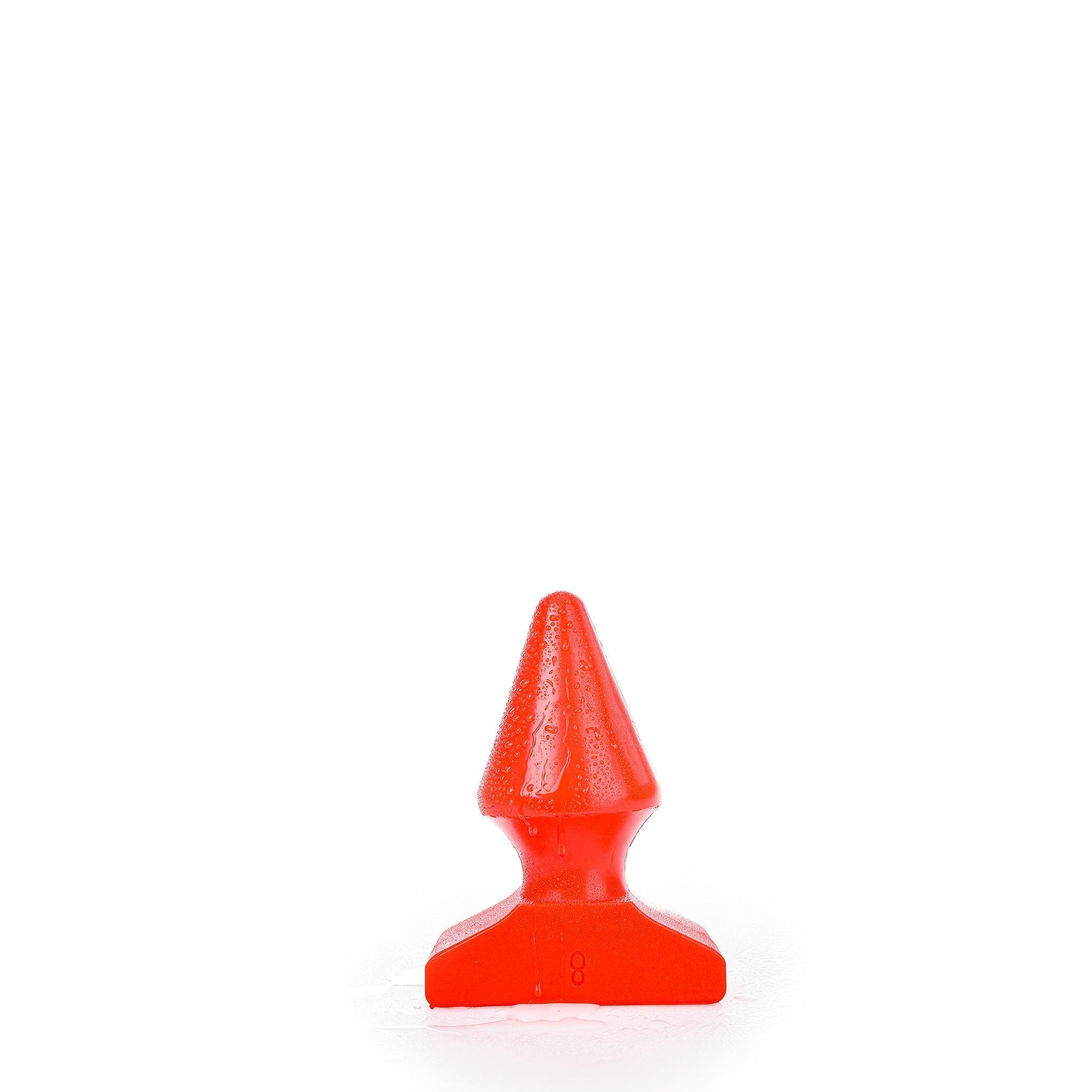 All Red Pop 8 Butt Plug, 18 cm