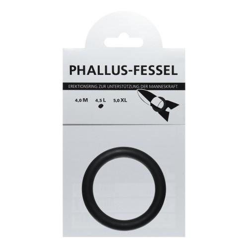 AMARELLE Phallus-Fessel, Latex Cockring, L, Black, ¯ 45 mm