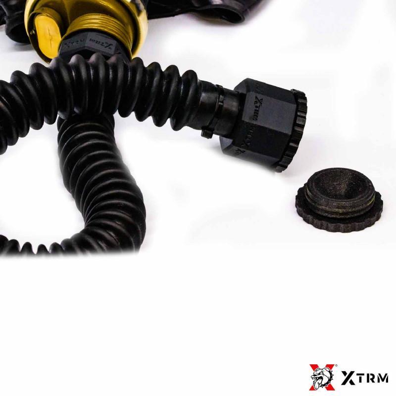 XTRM Gas Mask End Cap Adapter - Filter big, black