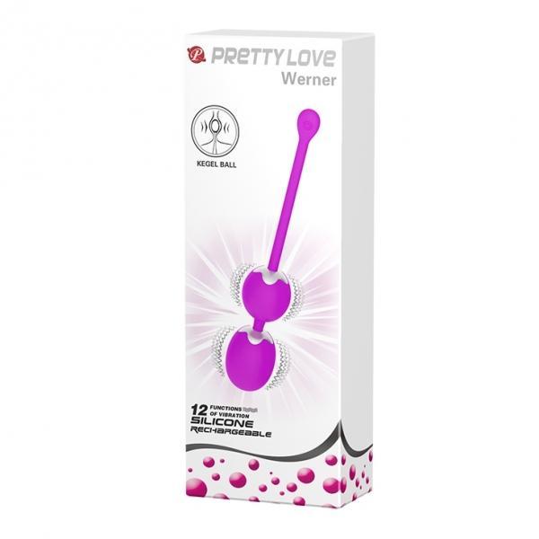 Pretty Love Werner Kegel Love Balls, Vibrator, Purple, 20,5 cm