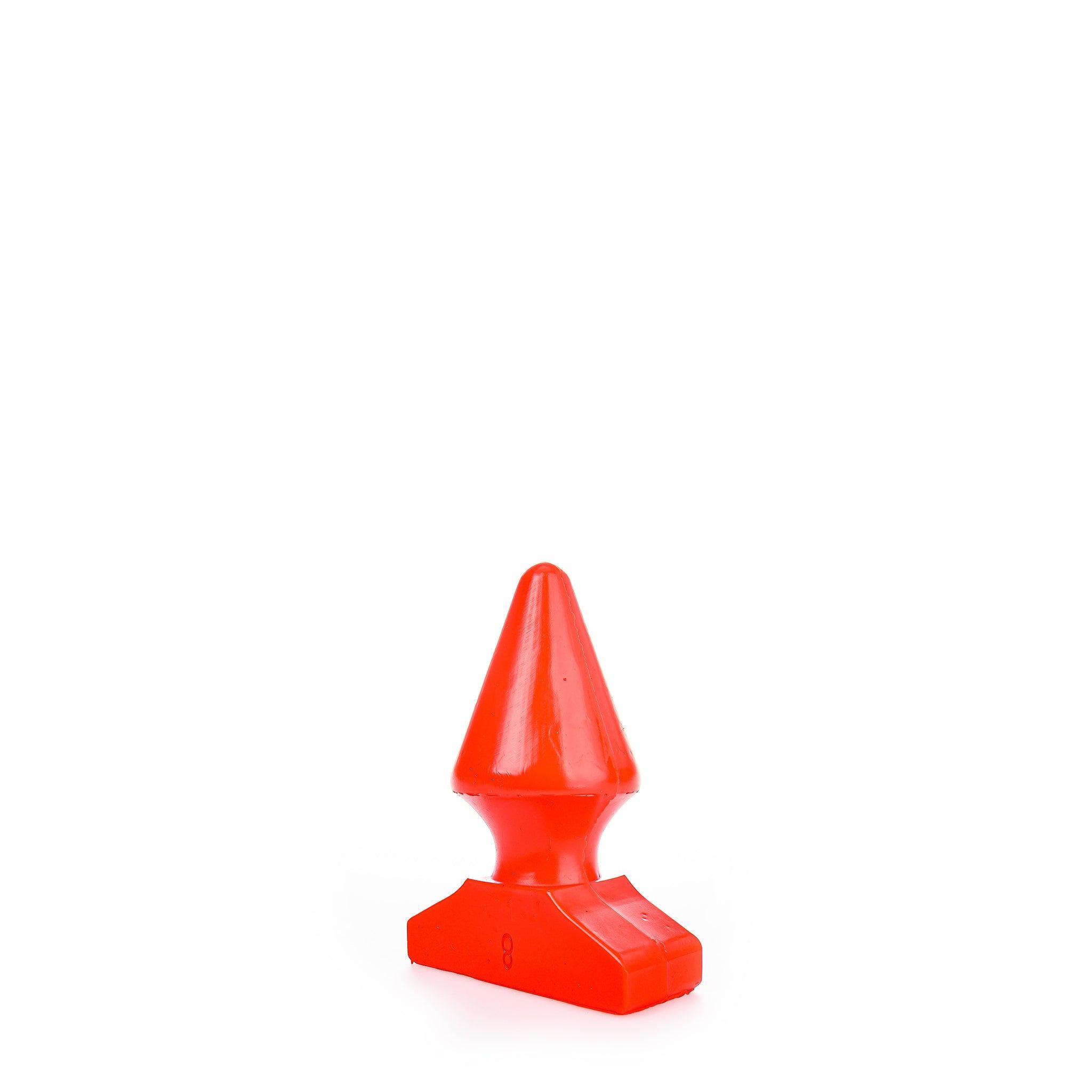 All Red Pop 8 Butt Plug, 18 cm