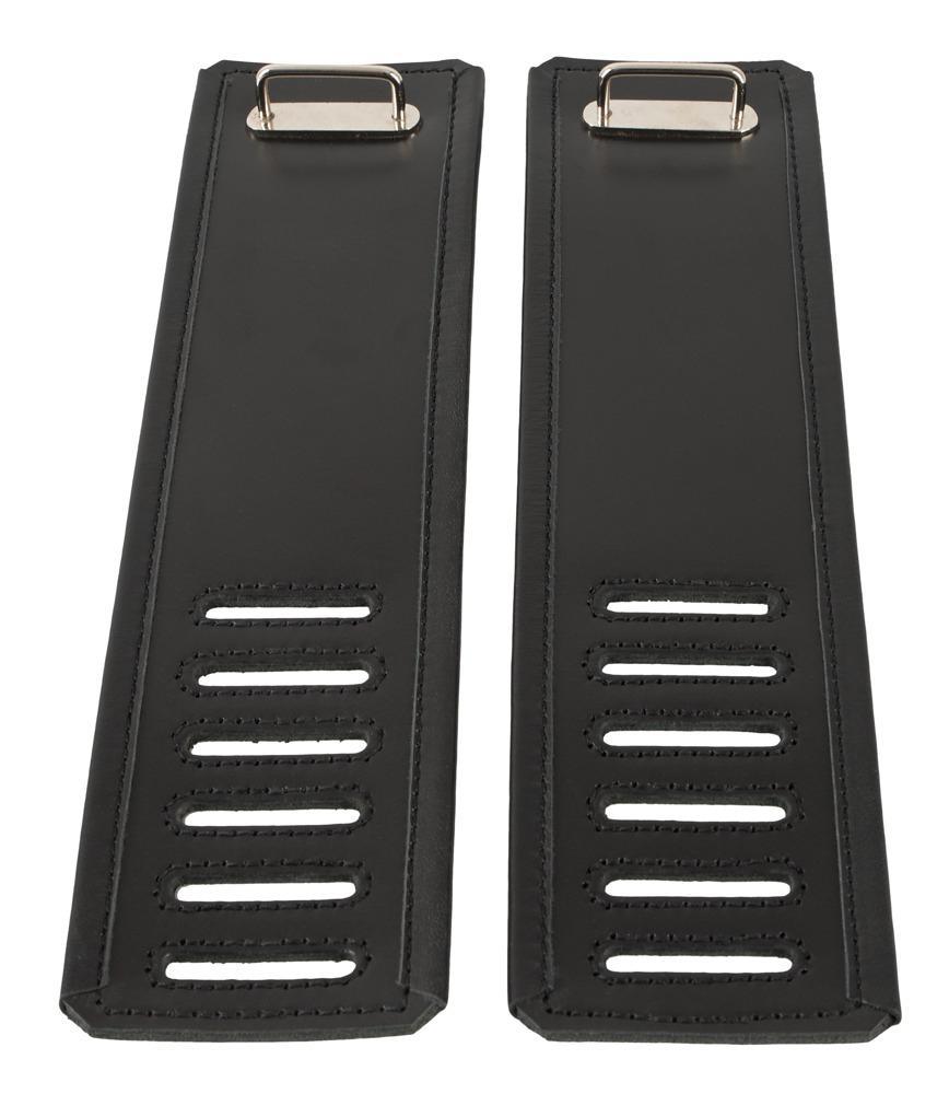 Leather Wrist Restrains, black