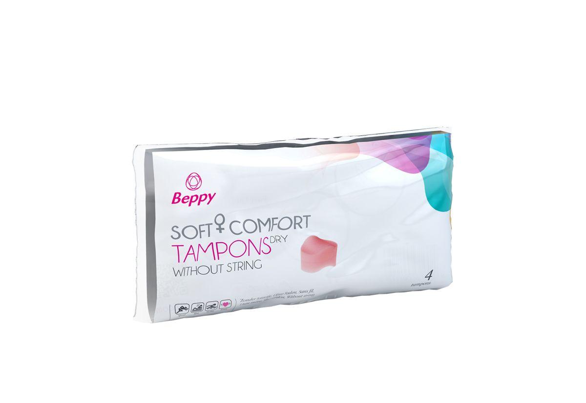 Beppy Soft & Comfort Tampons DRY, Stringless, 4 pcs