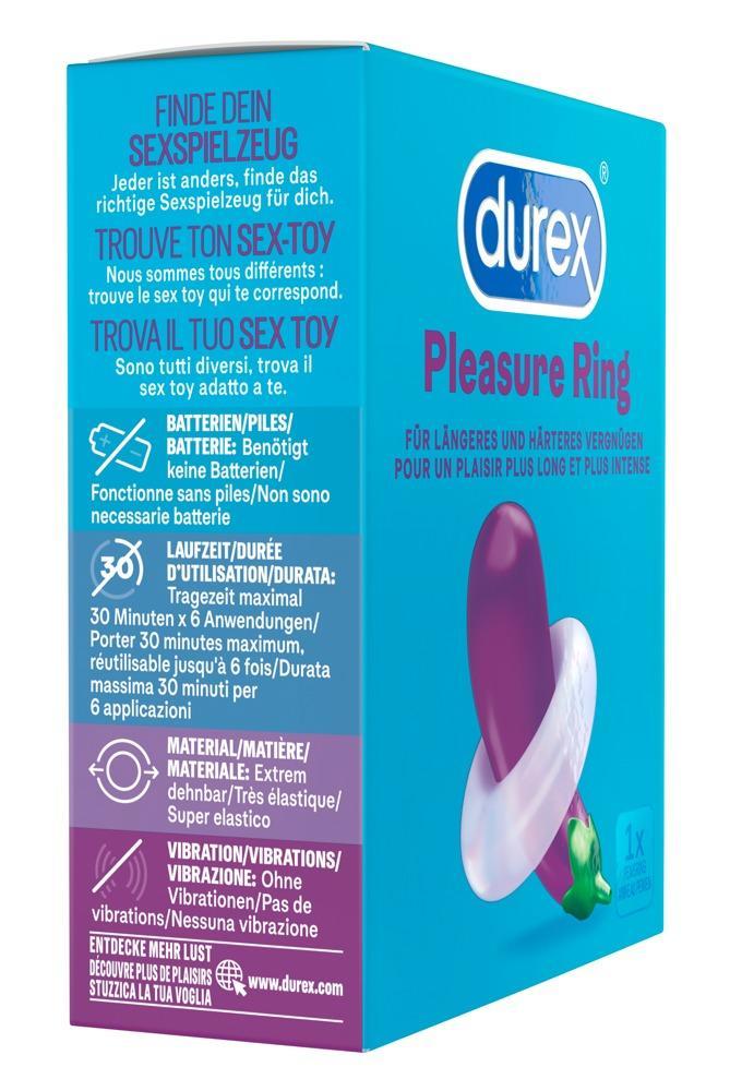 Durex Pleasure Ring, Cockring, Clear