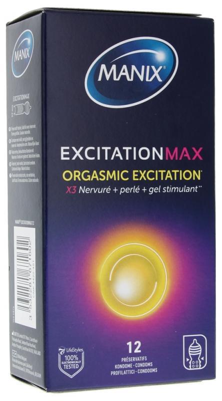 Manix ExcitationMax Orgasmic Excitation, 12 condoms, 18 cm