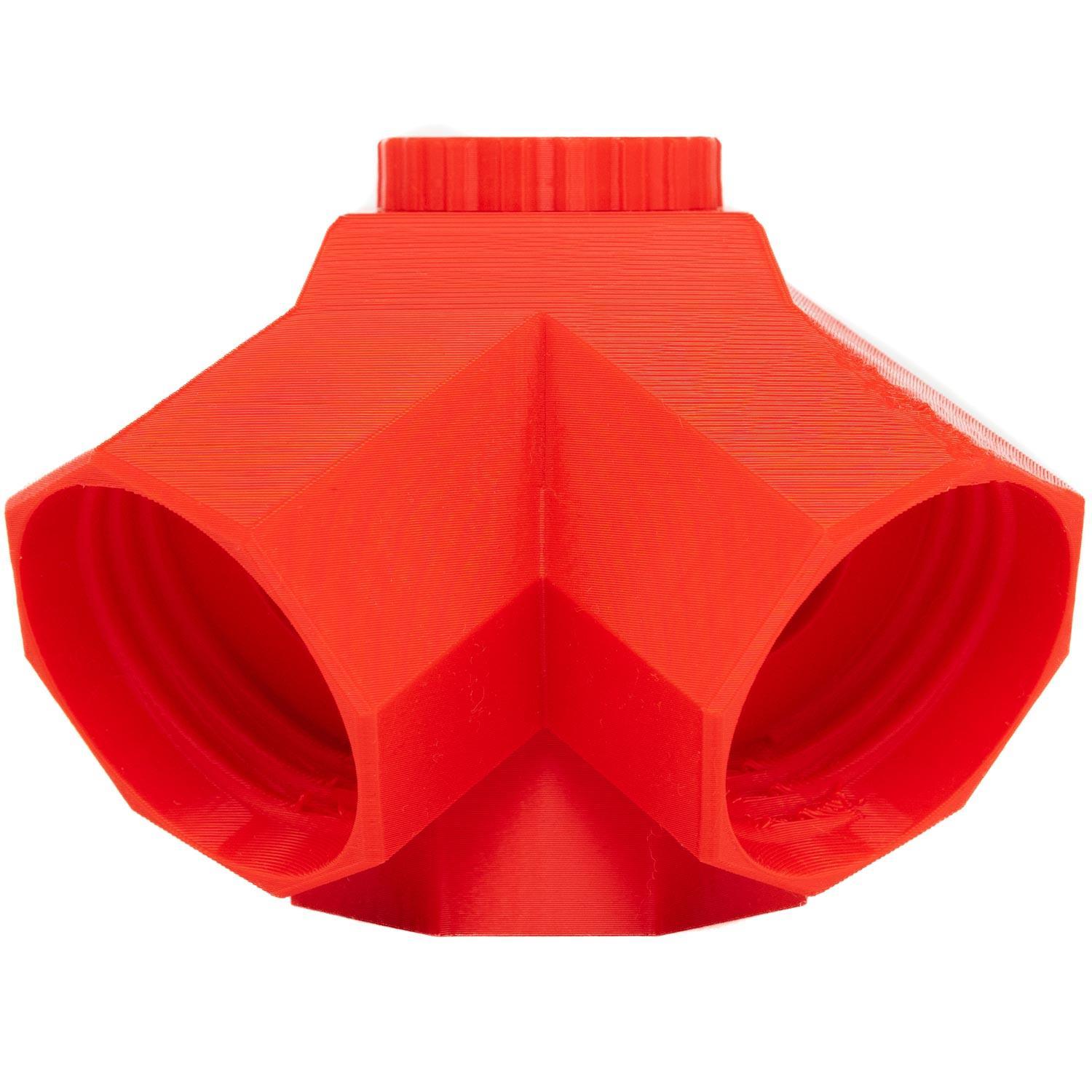 XTRM Gas Mask Y-Hose Splitter, red