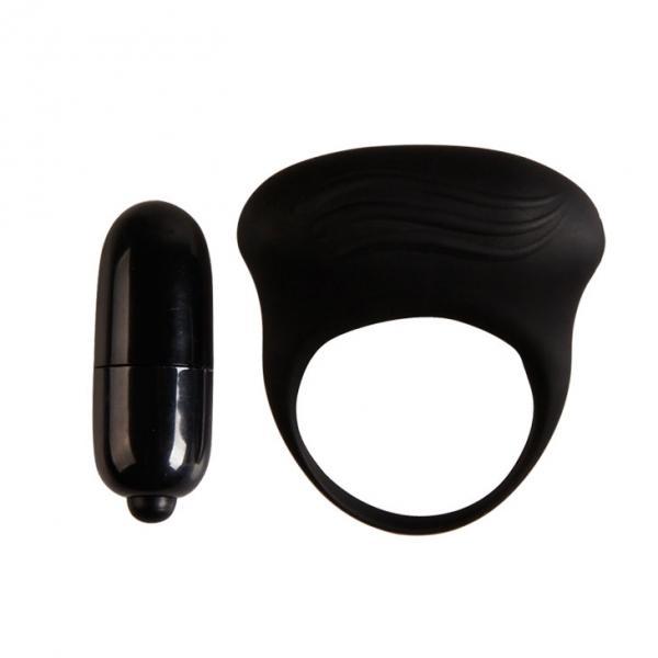 Pretty Love Betram Vibrating Cockring, Black