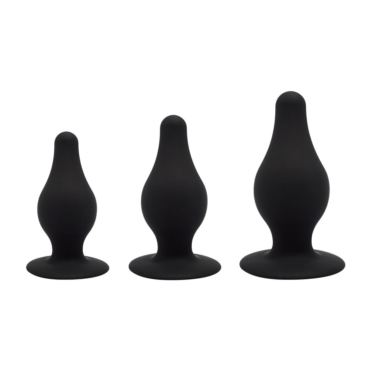 SILEXD Silicone Plug Kit Model 2 (S, M & L), Black