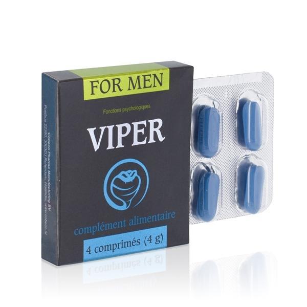 Cobeco Viper for Men, Sexual Health Supplement, 4 Tabs