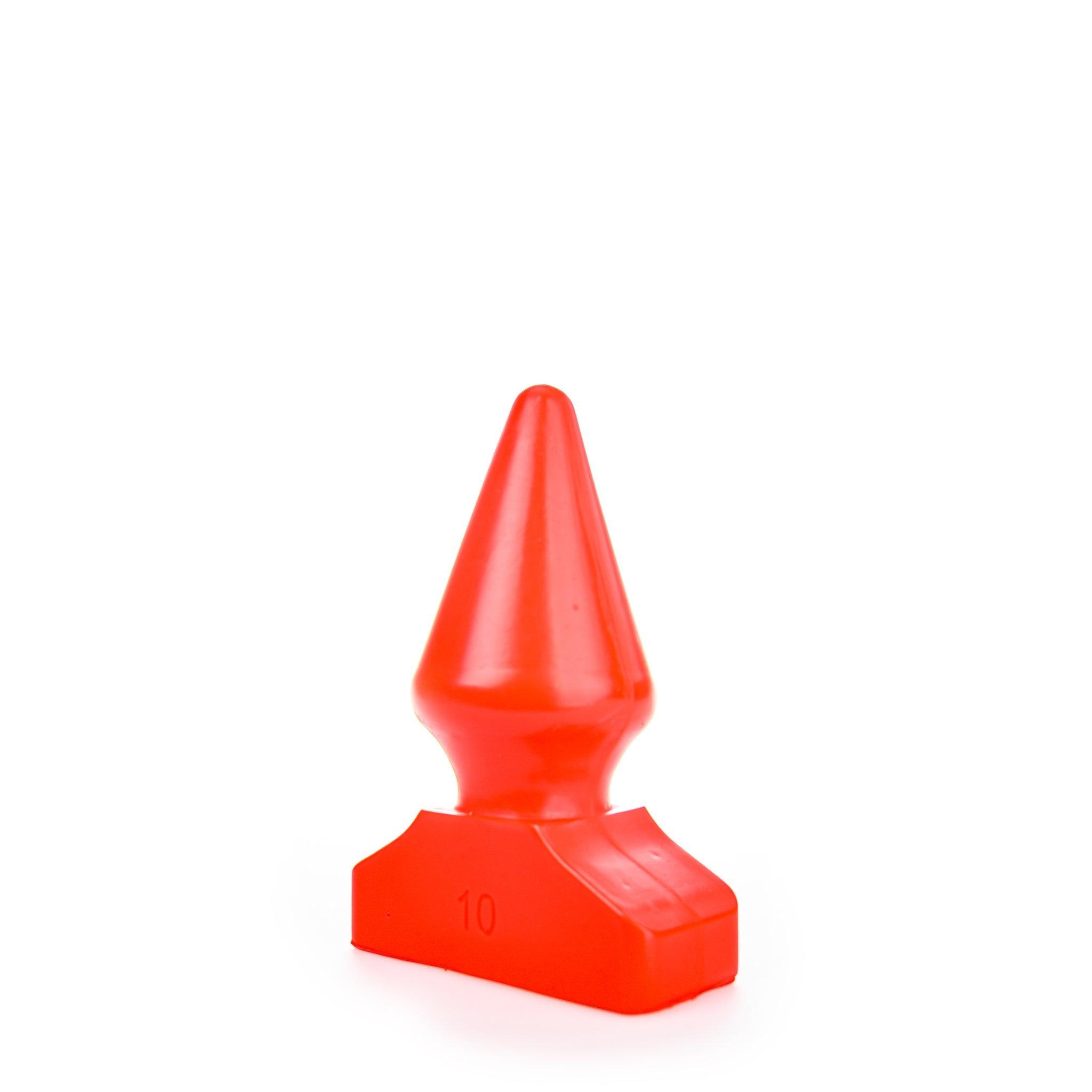 All Red Pop 10 Butt Plug, 22 cm