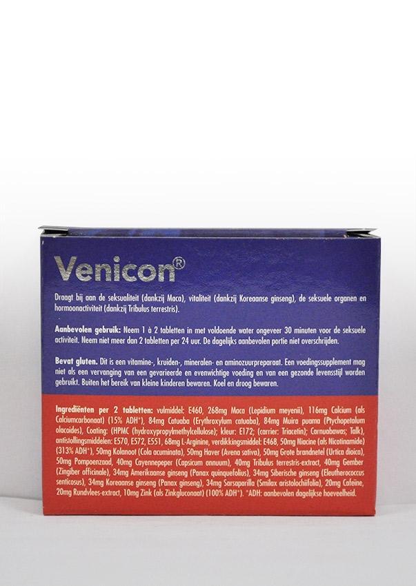 Cobeco Pharma Venicon for Men, Sexual Health Supplement, 4 Tabs