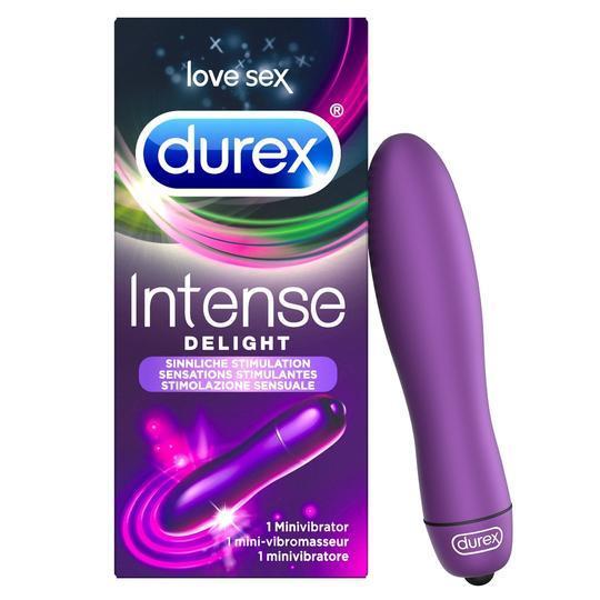 Durex Intense Delight Mini Vibrator, Purple, 9 cm