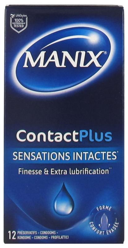 Manix ContactPlus Sensations Intactes, 12 condoms, 18 cm