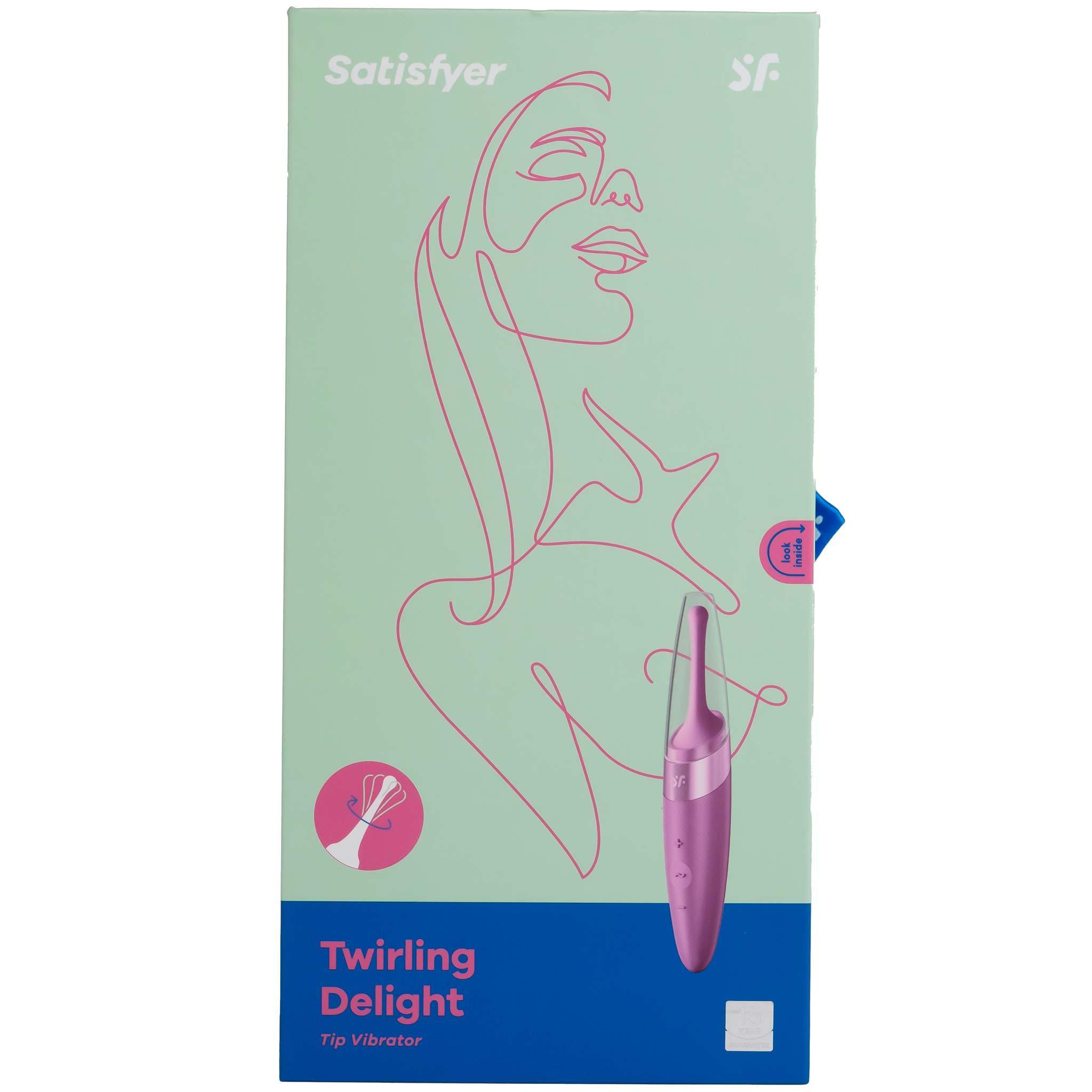 Satisfyer Twirling Delight Vibrator, Berry, 17 cm