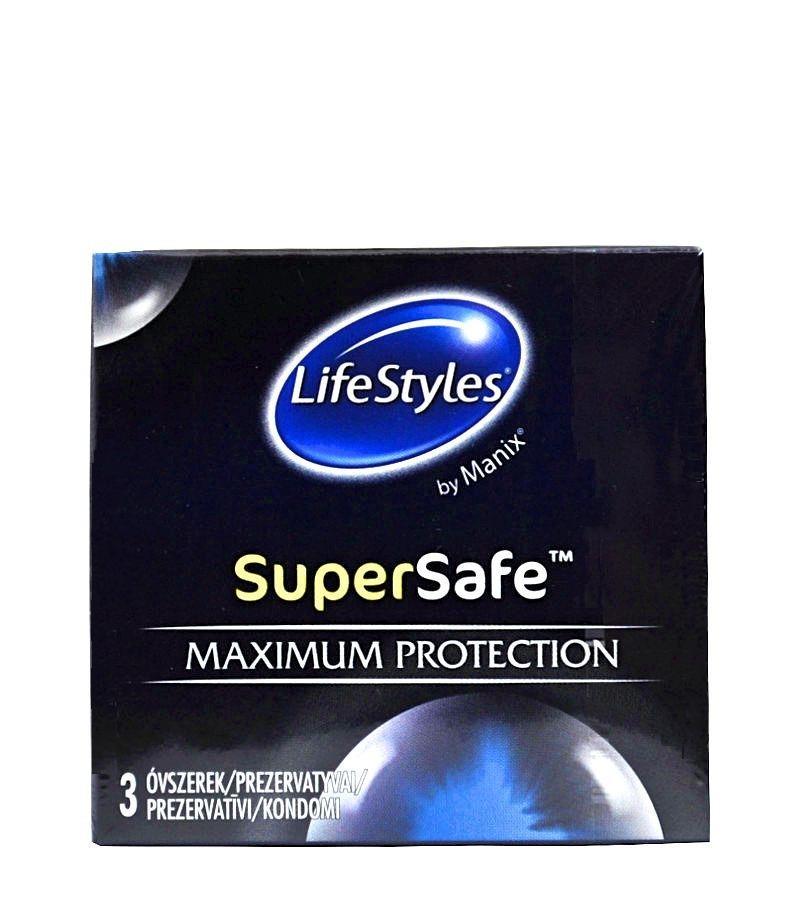 LifeStyles by Manix SuperSafe, 3 Condoms, 18,5 cm (7,3 in)