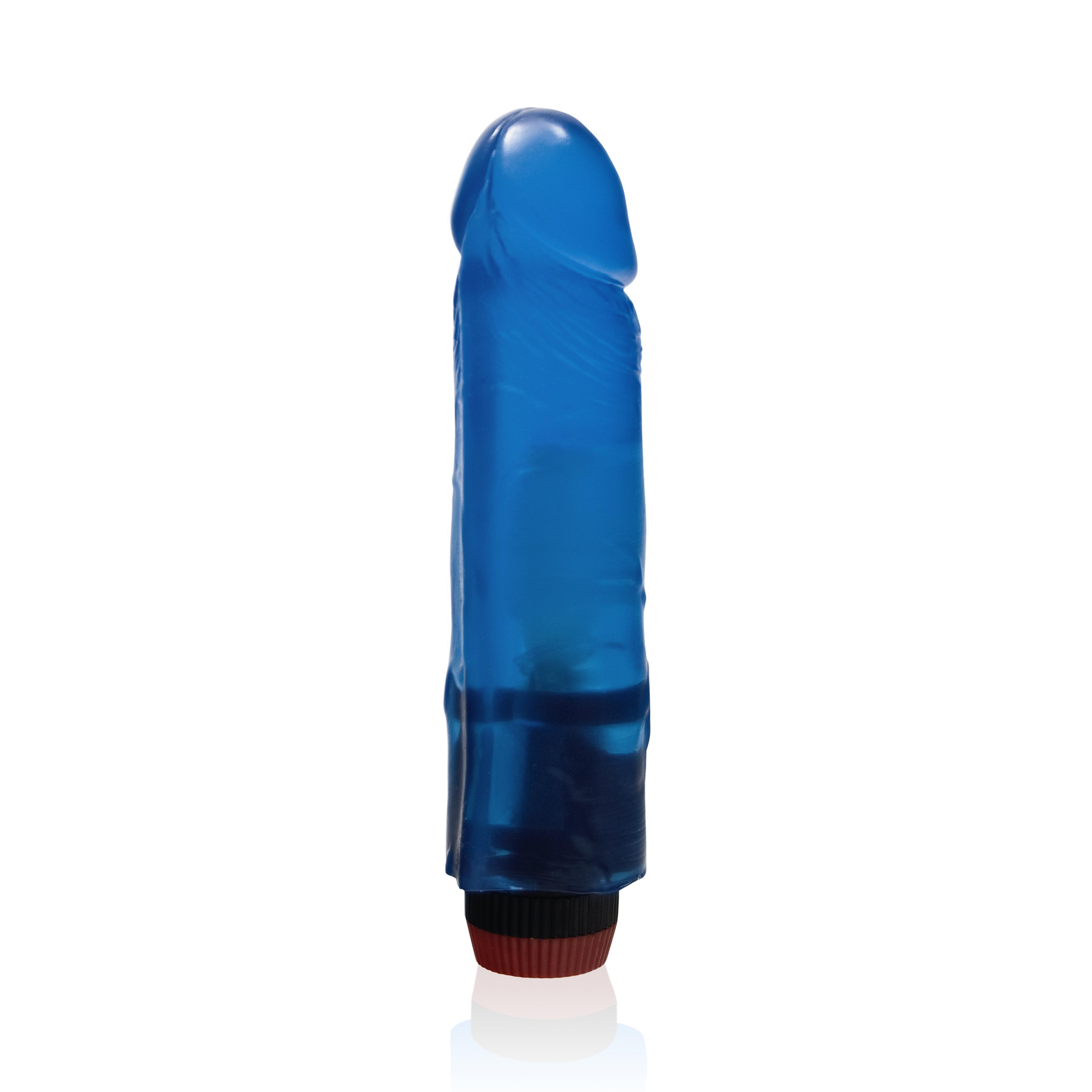 SI IGNITE Vibrator Cock RICKY, Blue, 20 cm