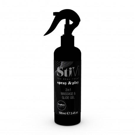 Spray & Play 2in1 Massage & Gleitgel, 100ml/3.4fl.oz